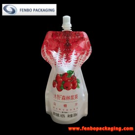 300ml plastic spout resealable liquid fruit juice stand up bags-FBYXZLA168A