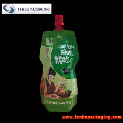 256gram retort aluminium foil stand up pouches with spout-FBYXZLA174A 256gram retort aluminium foil stand up pouches with spout-FBYXZLA174A