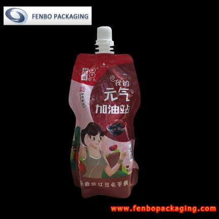 256gram liquid food aluminium foil retort pouches with spout-FBYXZLA174B 256gram liquid food aluminium foil retort pouches with spout-FBYXZLA174B