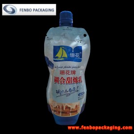 400gram condensed milk spout resealable bag aluminum foil manufacturer-FBYXZLA176