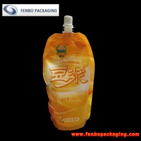 buy 250ml liquid soymilk plastic standing pouches bags with spout-FBYXZLA178