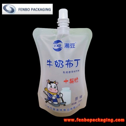 210ml plastic clear heat seal liquid food drink spout bag-FBYXZLA184B 210ml plastic clear heat seal liquid food drink spout bag-FBYXZLA184B