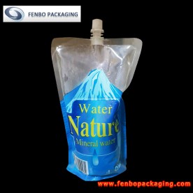 600ml mineral water plastic spout pouches with cap-FBTBZLA213