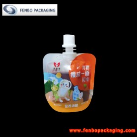 clear custom design juice packaging spout standing pouches-FBTBZLA218