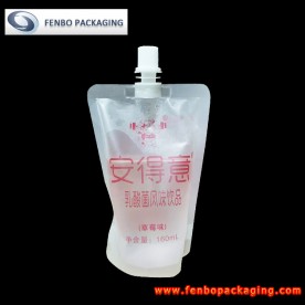 6 oz spout standing pouches clear for yogurt packaging chennai-FBTBZLA221