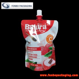 290ml aluminum spouted fruit juice drink pouches with cap-FBTBZLA227