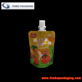 60gram hot fill fruit juice aluminium foil spouted pouches with nozzle-FBTBZLA232