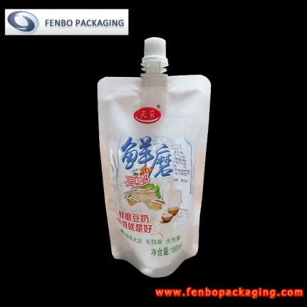 180ml plastic spouted liquid milk drinking stand up bags-FBTBZLA238 180ml plastic spouted liquid milk drinking stand up bags-FBTBZLA238