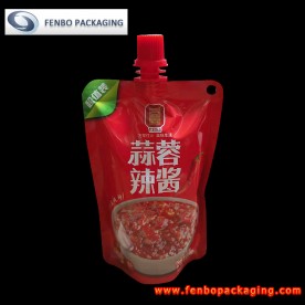 350ml hot sauce doypack spout stand up pouches for sale in china-FBTBZLA245