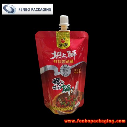 350ml spout pouch hot sauce packaging for sale in china at cometitive price-FBTBZLA244 350ml spout pouch hot sauce packaging for sale in china at cometitive price-FBTBZLA244