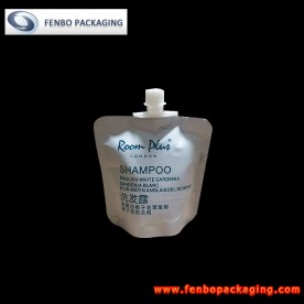 small matte white spout pouches singapore for 30ml liquid shampoo packaging-FBTBZLA248A