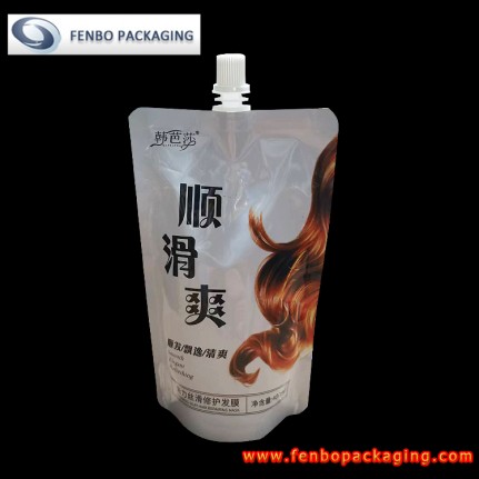 400ml white pour spout pouches hair conditioner packaging delhi-FBTBZLA249