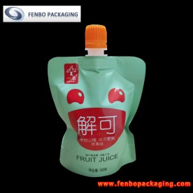 120ml plastic liquid drink stand up bags with pour spout-FBTBZLA250