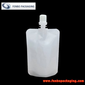 90ml white empty liquid spouted doypack stand up bag pouches-FBTBZLA254