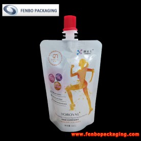60ml soft drink plastic spouted pouches bags with valve and screw tops-FBTBZLA255A
