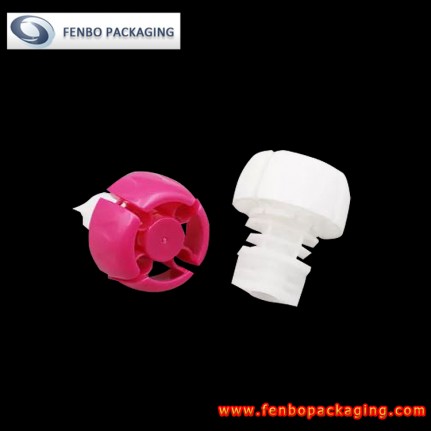 Dia 8.6mm baby pouch fitments and caps for a flexible pouch with child safety properties-FBLW007B