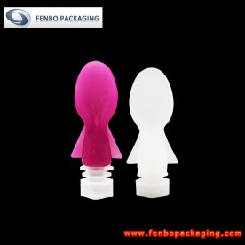 Dia 8.6mm reusable food pouch for baby spout with spoon-FBLW079