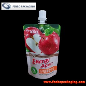 150ml fruit juice beverage stand up juice pouches with plastic nozzle and cap-FBTBZLA267C