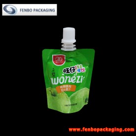 60ml plastic fruit juice pouches with cap and spout-FBTBZLA268A