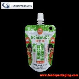 100ml fruit juice packaging plastic spout pouch packaging in sivakasi-FBTBZLA269B