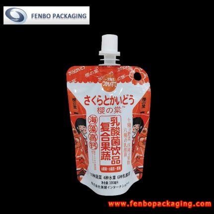 100ml fruit juice pouch with nozzle fitment caps-FBTBZLA269A  100ml fruit juice pouch with nozzle fitment caps-FBTBZLA269A