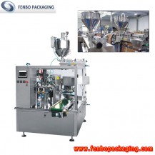 rotary liquid pouch pick fill and seal packaging machine-FBY250