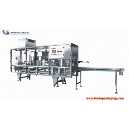plastic yogurt cups filling and sealing packaging machine-FBCFD10  plastic yogurt cups filling and sealing packaging machine-FBCFD10