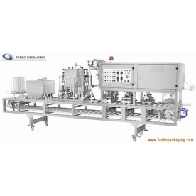 automatic plastic bowls filling sealing packing machine-FBCFBSF8  automatic plastic bowls filling sealing packing machine-FBCFBSF8