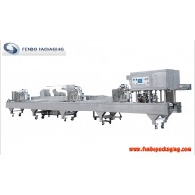 Multi layers jelly pudding full automatic cup filler sealer packaging machine-FBCFB3S  Multi layers jelly pudding full automatic cup filler sealer packaging machine-FBCFB3S