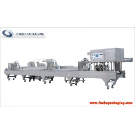 Multi layers jelly pudding full automatic cup filler sealer packaging machine-FBCFB3S  Multi layers jelly pudding full automatic cup filler sealer packaging machine-FBCFB3S