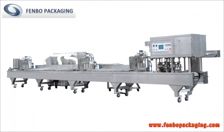 pudding full automatic cup filler sealer packaging machine