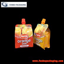 cheer pack flat bottom spout stand up pouch for juice drink packaging- FBQEB046