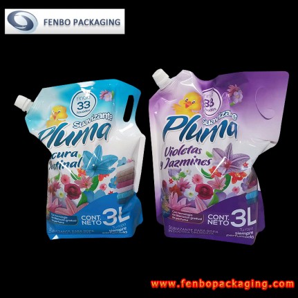 liquid detergent packing standing pouch spout pack plastic - FBXZZL141