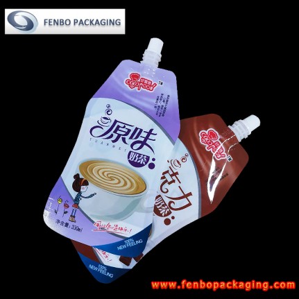 soymilk packing standing plastic pouches flat bottom with spout - FBYXZ153 soymilk packing standing plastic pouches flat bottom with spout - FBYXZ153