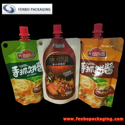 spouted bottom gusset stand up pouch sauce package philippines - FBTBZL137 spouted bottom gusset stand up pouch sauce package philippines - FBTBZL137