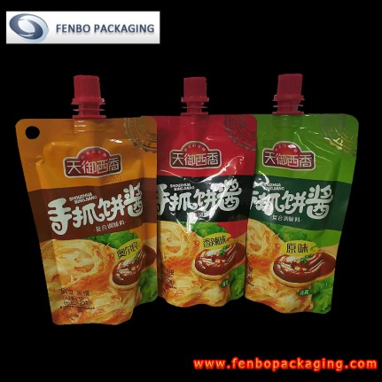 spouted stand up alone pouch sauce pack uae - FBTBZL138 spouted stand up alone pouch sauce pack uae - FBTBZL138