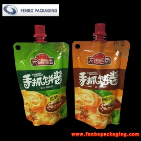 BBQ sauce packaging spout stand alone up pouches türkiye - FBTBZL140