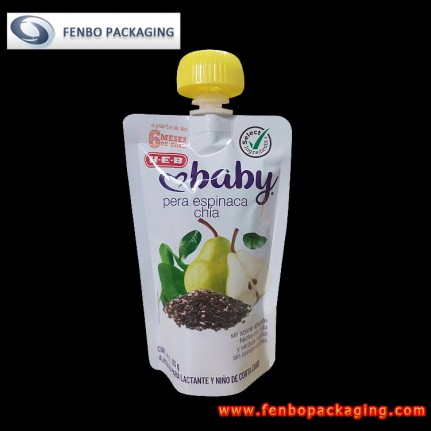 4 ounce baby food pouch stand up pouches with choking proof cap - FBTBZLA274 4 ounce baby food pouch stand up pouches with choking proof cap - FBTBZLA274
