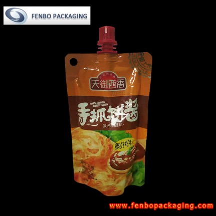 135 gram standup pouches bags with spout for sauce packaging -FBTBZLA276A 135 gram standup pouches bags with spout for sauce packaging -FBTBZLA276A