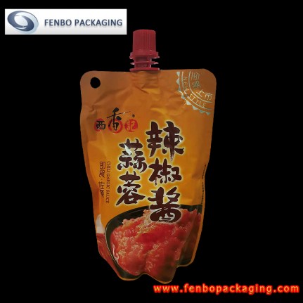 200ml spout stand up bag and pouch for chili sauce package - FBTBZLA277B