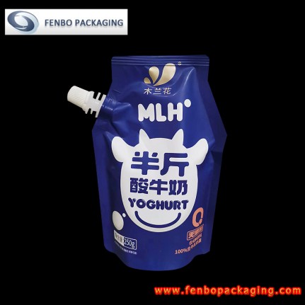 250 gram standing pouches bags foil for liquid yogurt - FBYXXZA024 250 gram standing pouches bags foil for liquid yogurt - FBYXXZA024