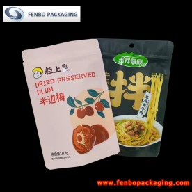 custom printed stand pouch ziplock supplier China - FBLLZL103