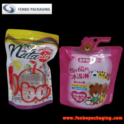 pla stand up pouch with window with customized design -FBRFZL105 pla stand up pouch with window with customized design -FBRFZL105