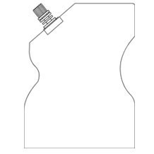 shaped doypack bags with corner spout  shaped doypack bags with corner spout