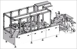 horizontal flow pack wrapping machine