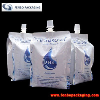 hydrogen rich water pouch with spout