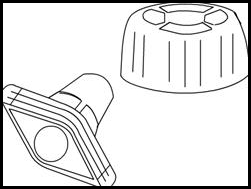 spout cap with cap special shape