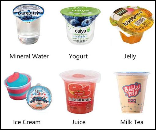 Application of products and packaging of yogurt cup packaging machine