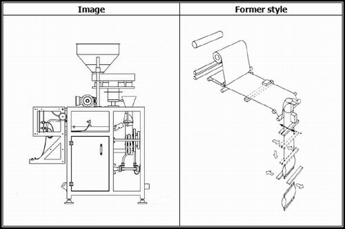 tube style  vertical form fill seal machine