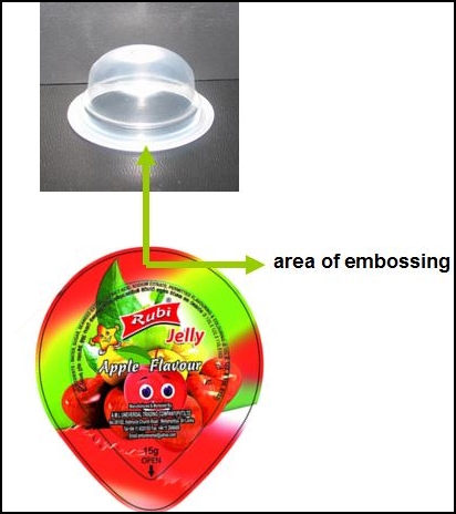 embossing area of sealing film